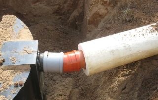 Insulation of sewer pipes in the ground