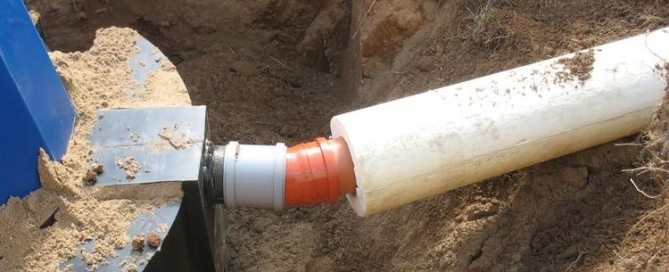 Insulation of sewer pipes in the ground