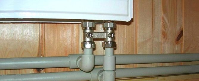 installation of heating from polypropylene pipes