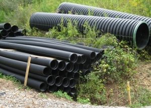 Corrugated drainage pipe