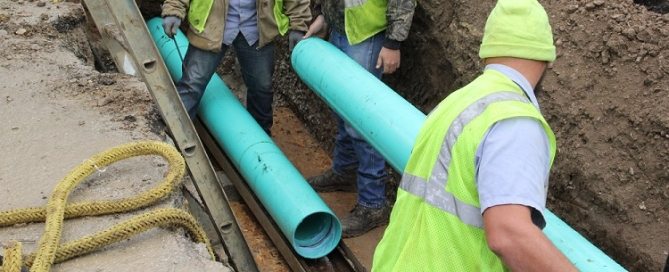 PVC sewer pipes