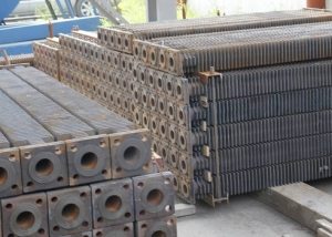 Cast iron ribbed economizer pipe