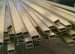 Steel rectangular pipes