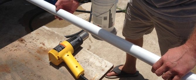 How to straighten an HDPE pipe