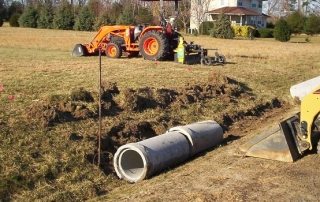 Pipe in a ditch