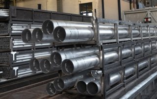 Round aluminum pipe