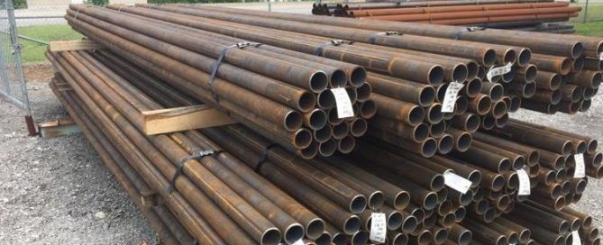 Pipe for fence posts