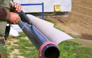 Filter for a well from a plastic pipe