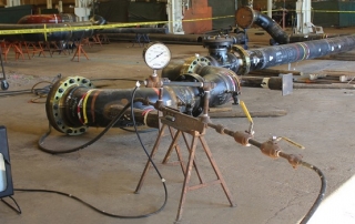 Hydraulic testing of pipelines